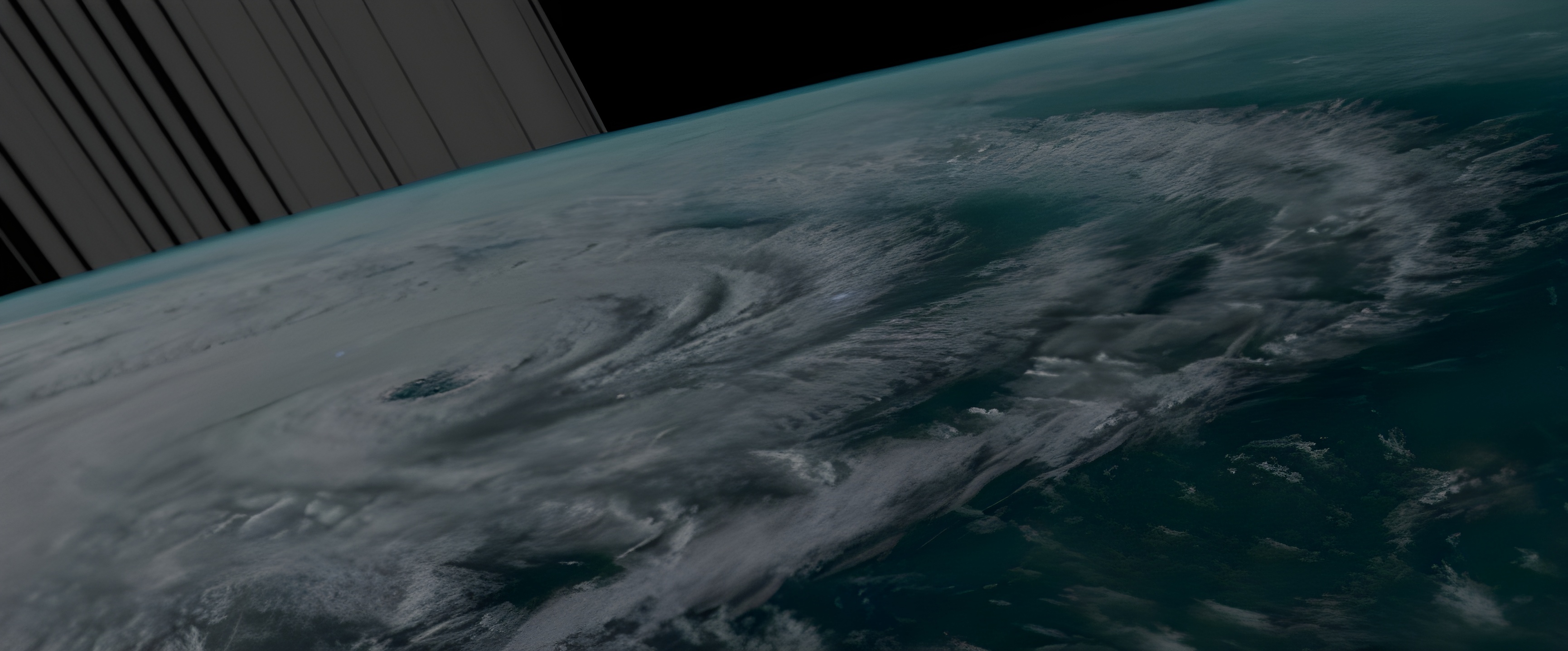 A Violent Hurricane from orbit.